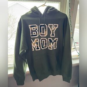 Fashion Nova Green 'Boy Mom' Hoodie